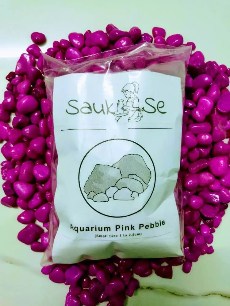 Aquarium Pink Pebble 800gm Pack