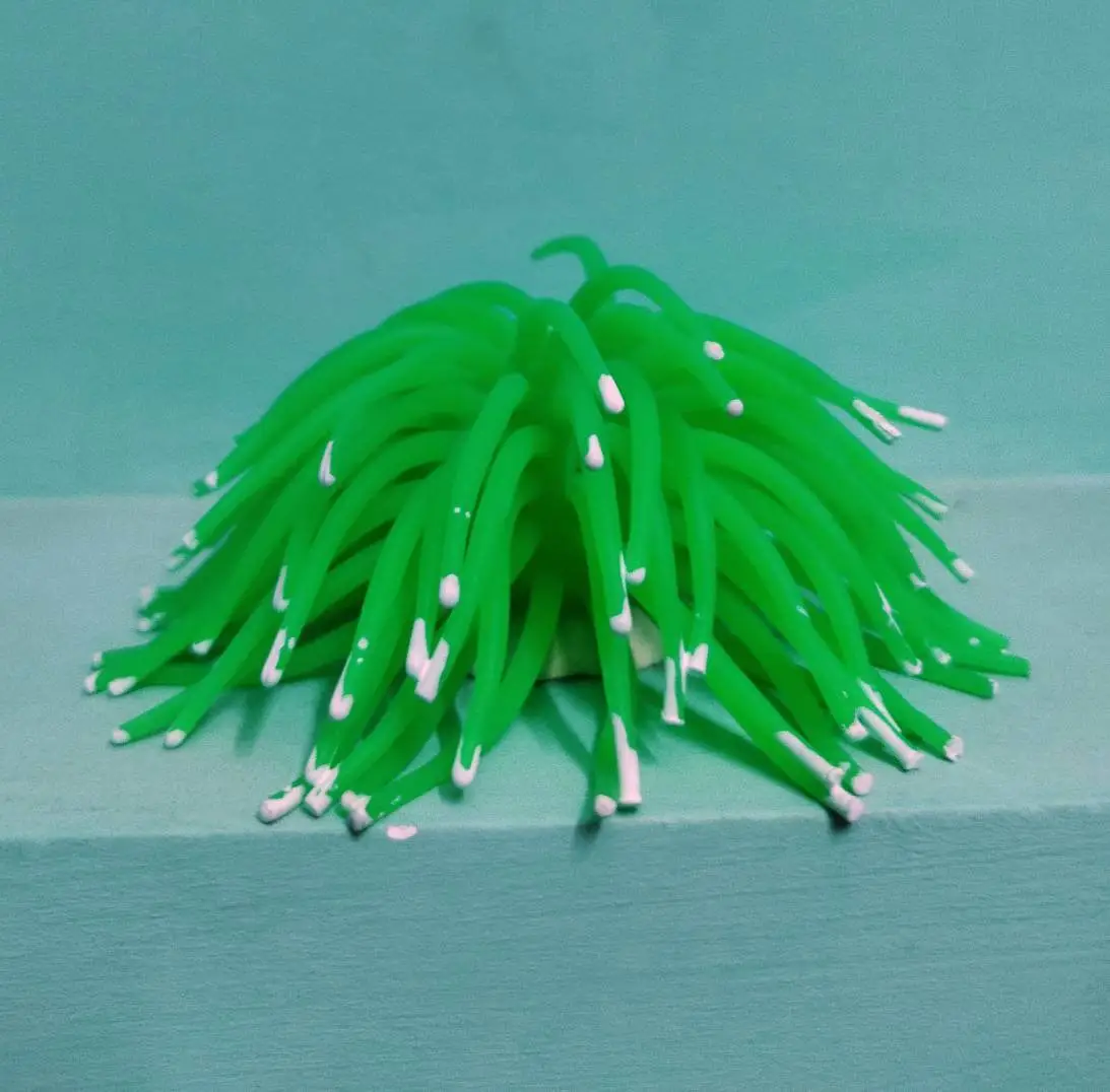 Artificial Coral Plant Sea Anemone Green Color