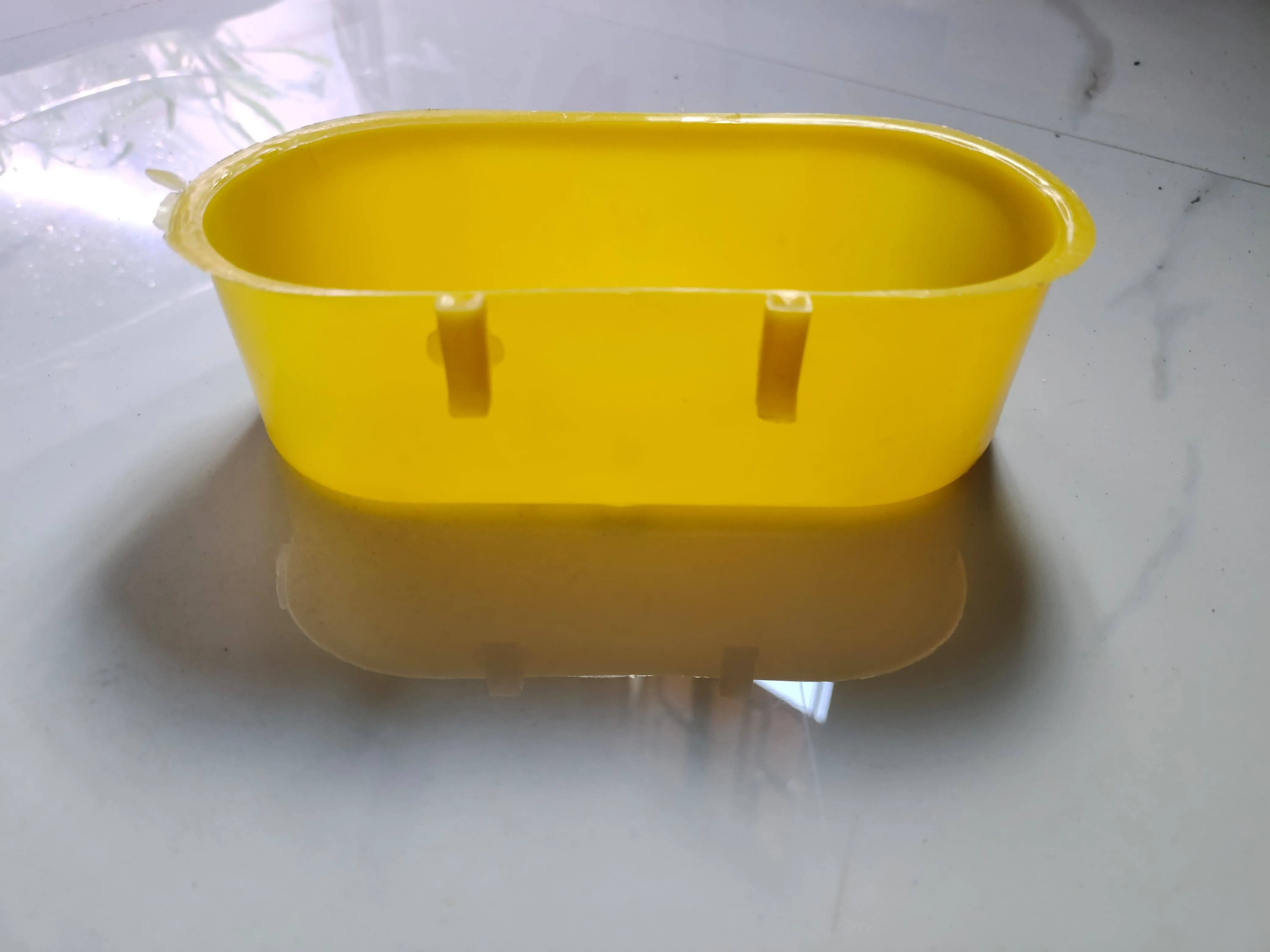 Plastic Bird Water And Food Feeder Tray