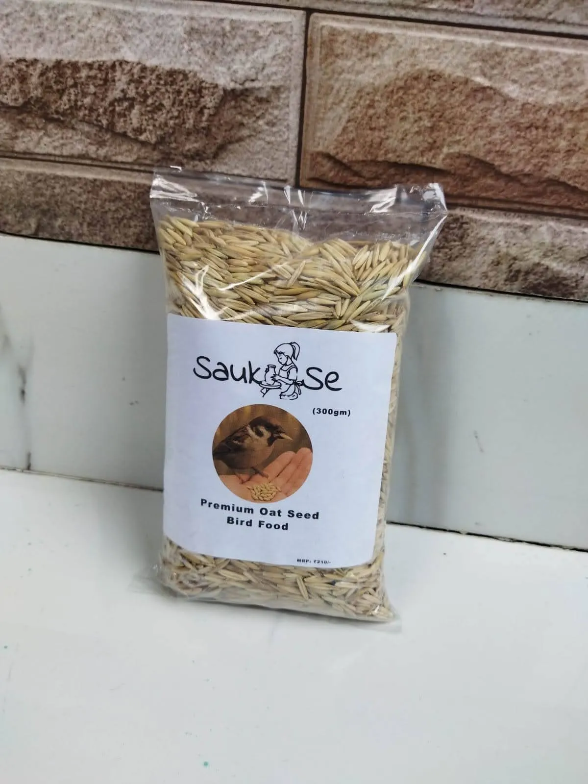 Sauk Se Premium Oat Seed Bird Food 300gm Pack 