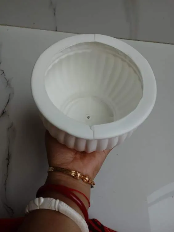 White Plastic Nursery Pot